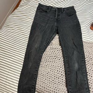 Everlane ankle length high rise skinny jeans